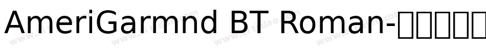 AmeriGarmnd BT Roman字体转换